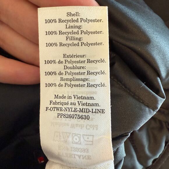 Everlane The ReNew Quilted Mid-Length Liner Jacket In Black Size Small New - Picture 13 of 15